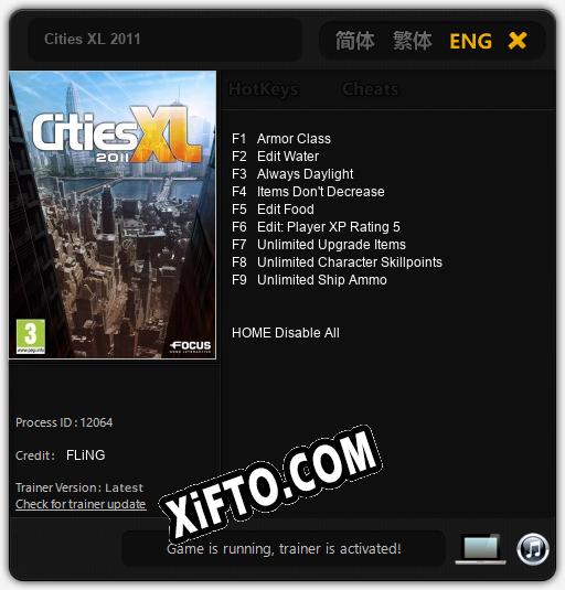 Cities XL 2011: Читы, Трейнер +9 [FLiNG]
