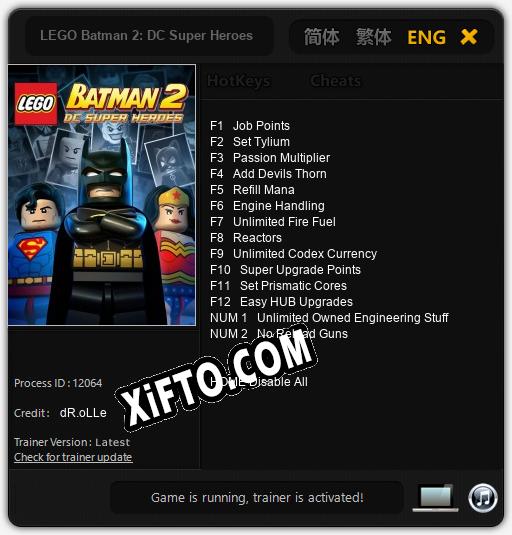 LEGO Batman 2: DC Super Heroes: Читы, Трейнер +14 [dR.oLLe]