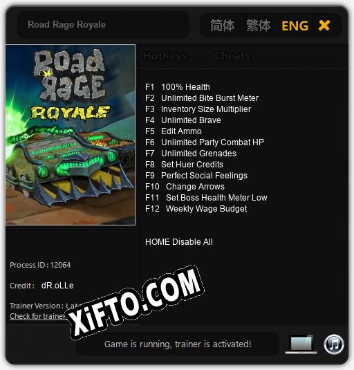 Трейнер для Road Rage Royale [v1.0.4]