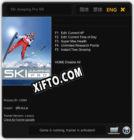 Ski Jumping Pro VR: Трейнер +5 [v1.7]