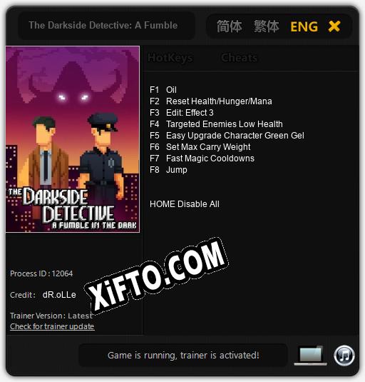 The Darkside Detective: A Fumble in the Dark: Читы, Трейнер +8 [dR.oLLe]