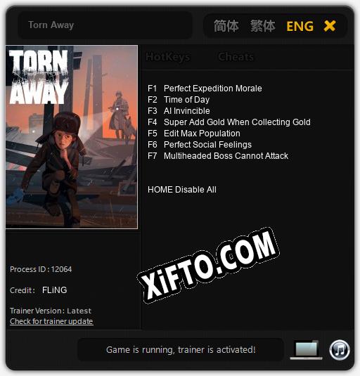 Torn Away: Трейнер +7 [v1.2]