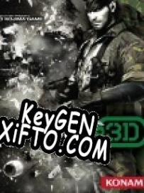 Генератор ключей (keygen)  Metal Gear Solid 3D: Snake Eater