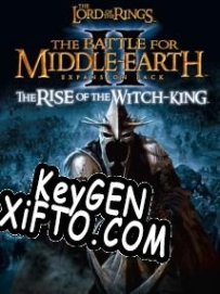 Регистрационный ключ к игре  The Lord of the Rings: The BFME 2 The Rise of the Witch-king