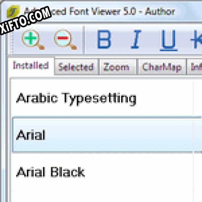 Ключ активации для Advanced Font Viewer