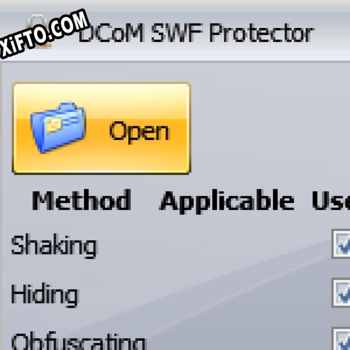 Генератор ключей (keygen)  DCoM SWF Protector