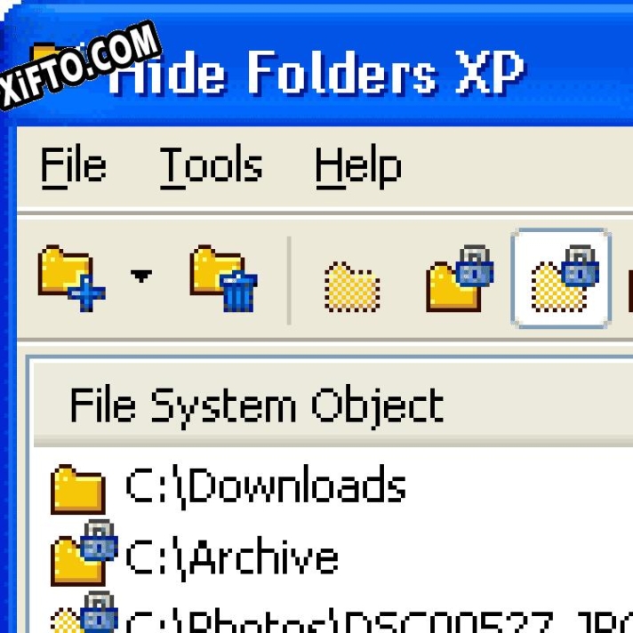 Hide Folders XP ключ бесплатно