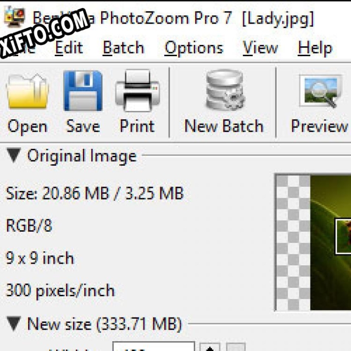 Регистрационный ключ к программе  PhotoZoom Pro