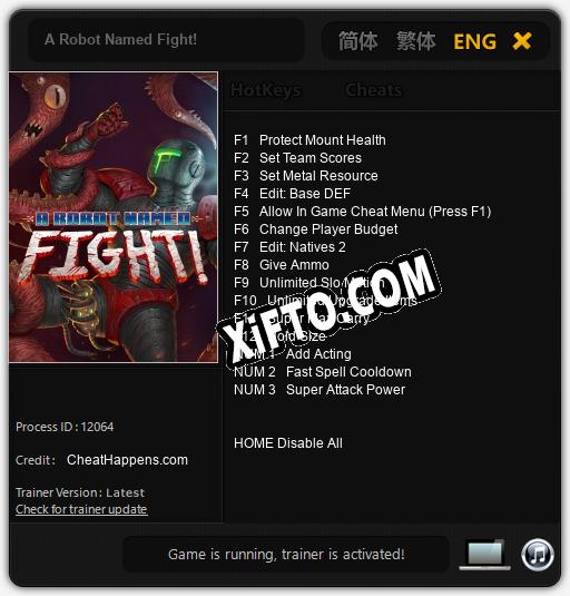 A Robot Named Fight!: Трейнер +15 [v1.8]