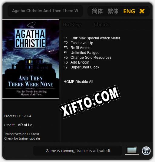 Agatha Christie: And Then There Were None: Читы, Трейнер +7 [dR.oLLe]