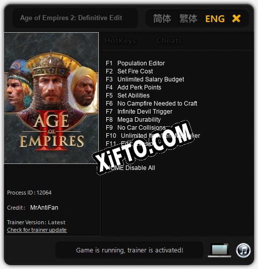 Age of Empires 2: Definitive Edition: Читы, Трейнер +11 [MrAntiFan]