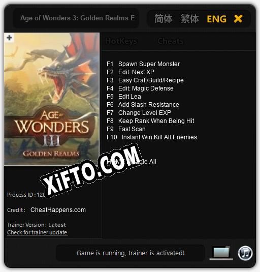 Age of Wonders 3: Golden Realms Expansion: Трейнер +10 [v1.9]