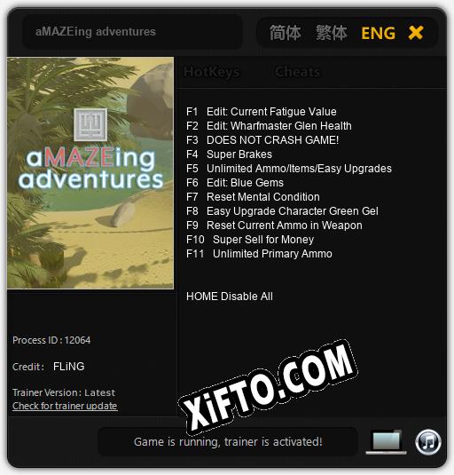 aMAZEing adventures: Трейнер +11 [v1.4]