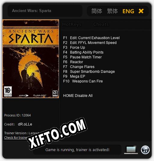 Ancient Wars: Sparta: Трейнер +10 [v1.3]