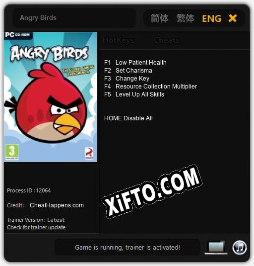 Angry Birds: Читы, Трейнер +5 [CheatHappens.com]