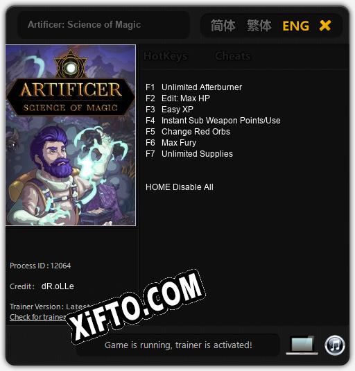 Artificer: Science of Magic: Трейнер +7 [v1.3]