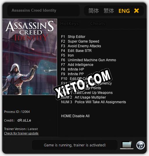 Assassins Creed Identity: ТРЕЙНЕР И ЧИТЫ (V1.0.94)