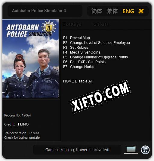 Autobahn Police Simulator 3: Читы, Трейнер +7 [FLiNG]