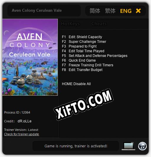 Трейнер для Aven Colony Cerulean Vale [v1.0.3]