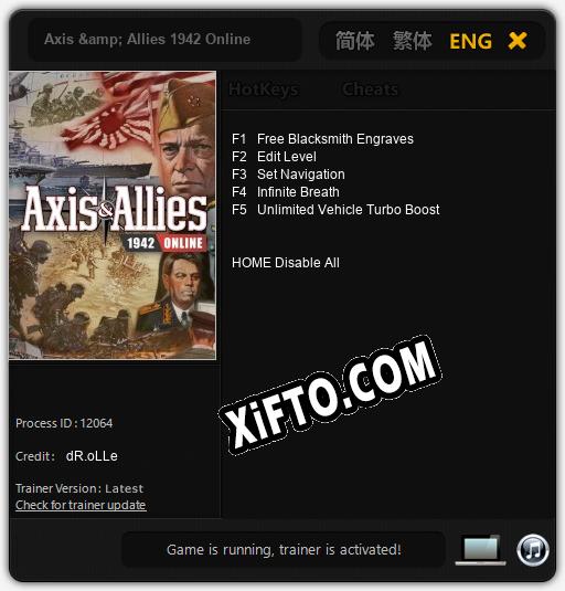 Axis & Allies 1942 Online: ТРЕЙНЕР И ЧИТЫ (V1.0.55)