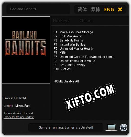 Badland Bandits: Читы, Трейнер +10 [MrAntiFan]
