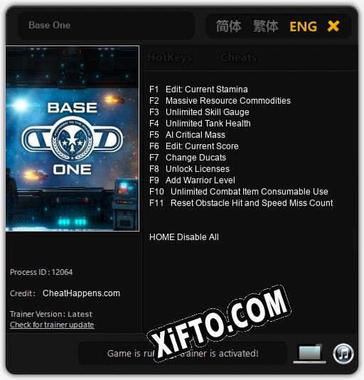 Base One: Трейнер +11 [v1.6]