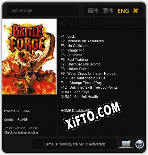 Трейнер для BattleForge [v1.0.2]