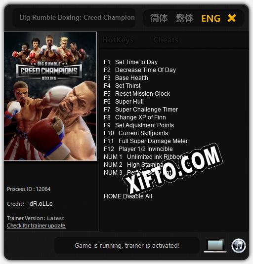 Big Rumble Boxing: Creed Champions: Читы, Трейнер +15 [dR.oLLe]