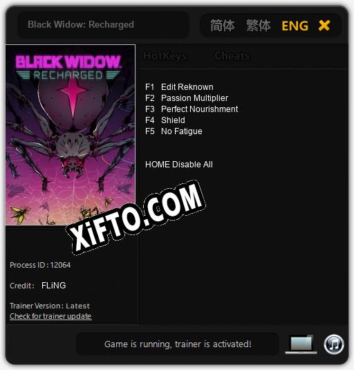 Black Widow: Recharged: ТРЕЙНЕР И ЧИТЫ (V1.0.50)