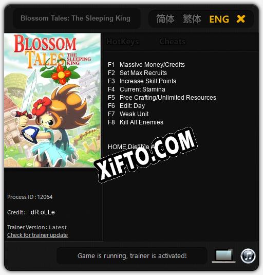 Blossom Tales: The Sleeping King: ТРЕЙНЕР И ЧИТЫ (V1.0.96)