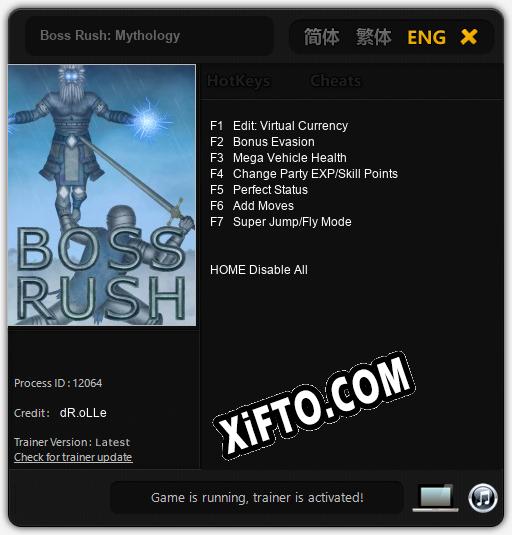 Boss Rush: Mythology: ТРЕЙНЕР И ЧИТЫ (V1.0.72)