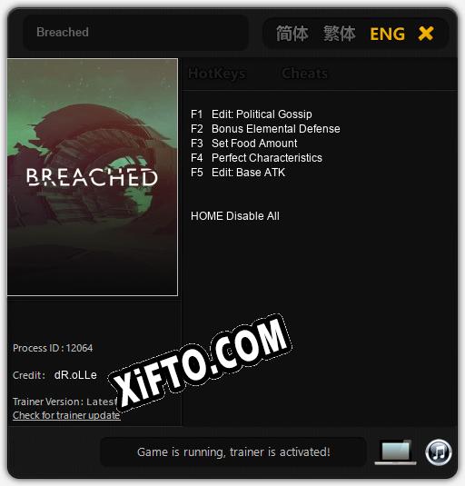 Breached: Трейнер +5 [v1.9]