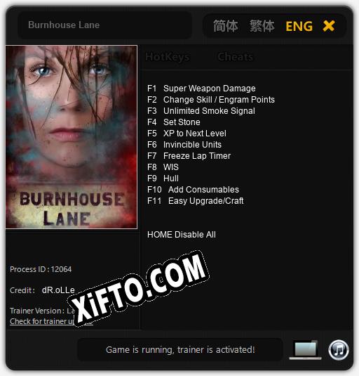 Burnhouse Lane: Трейнер +11 [v1.1]