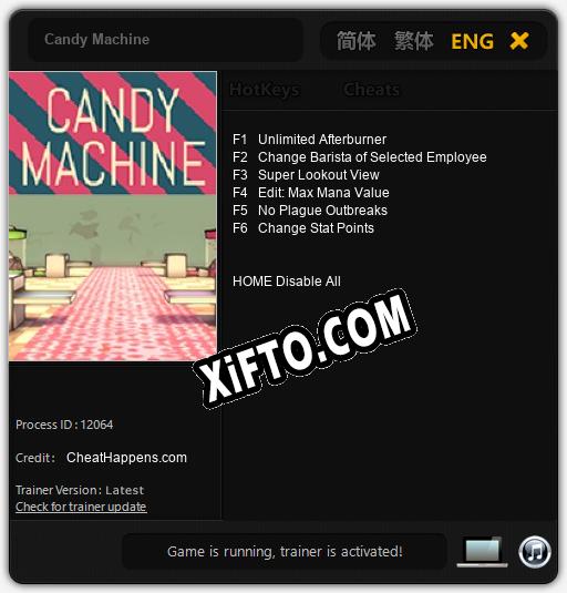 Candy Machine: Трейнер +6 [v1.7]