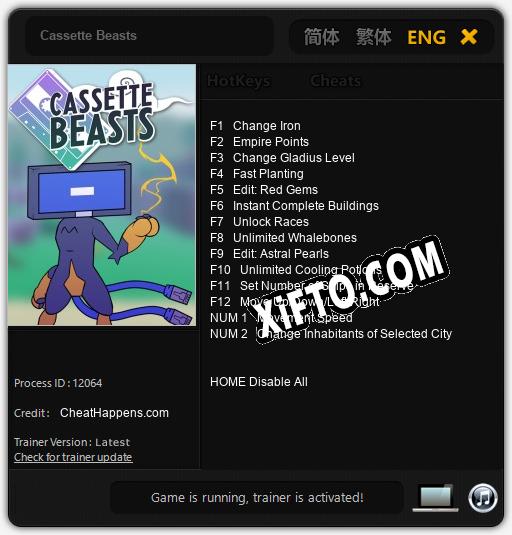 Трейнер для Cassette Beasts [v1.0.9]