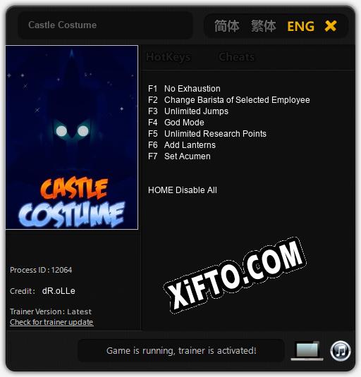 Трейнер для Castle Costume [v1.0.4]