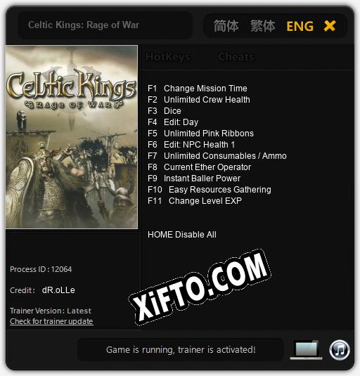 Celtic Kings: Rage of War: Читы, Трейнер +11 [dR.oLLe]