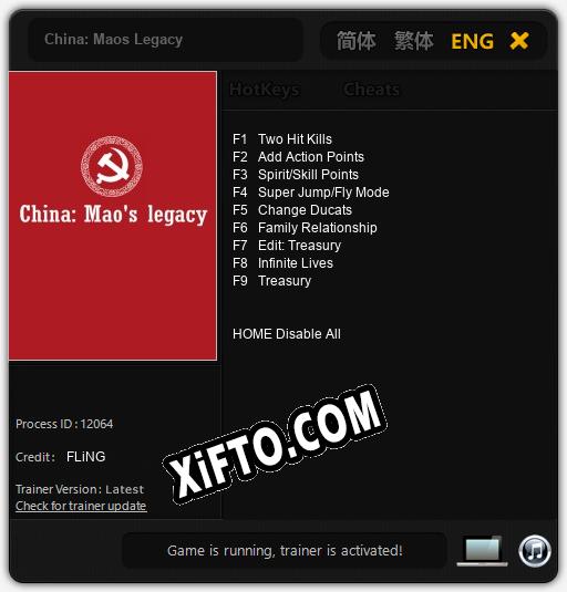 China: Maos Legacy: ТРЕЙНЕР И ЧИТЫ (V1.0.47)