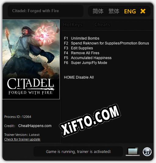 Citadel: Forged with Fire: Трейнер +6 [v1.9]