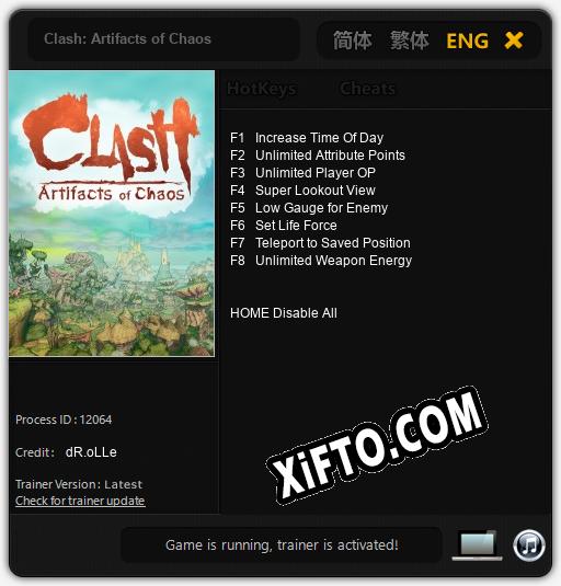 Трейнер для Clash: Artifacts of Chaos [v1.0.5]