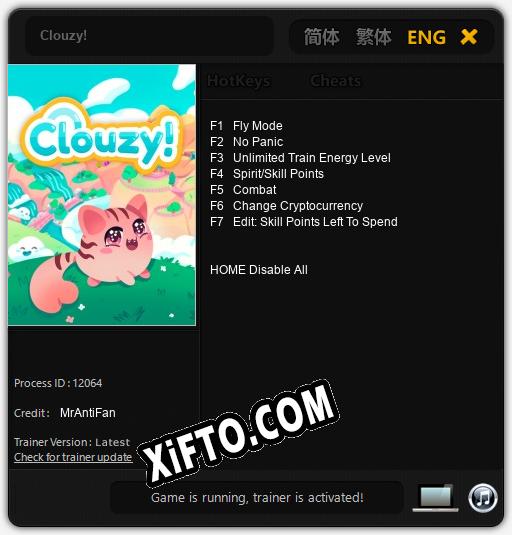 Clouzy!: ТРЕЙНЕР И ЧИТЫ (V1.0.26)