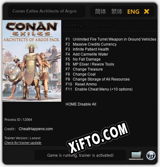 Conan Exiles Architects of Argos: Трейнер +11 [v1.3]