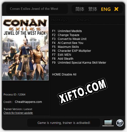 Conan Exiles Jewel of the West: Читы, Трейнер +9 [CheatHappens.com]