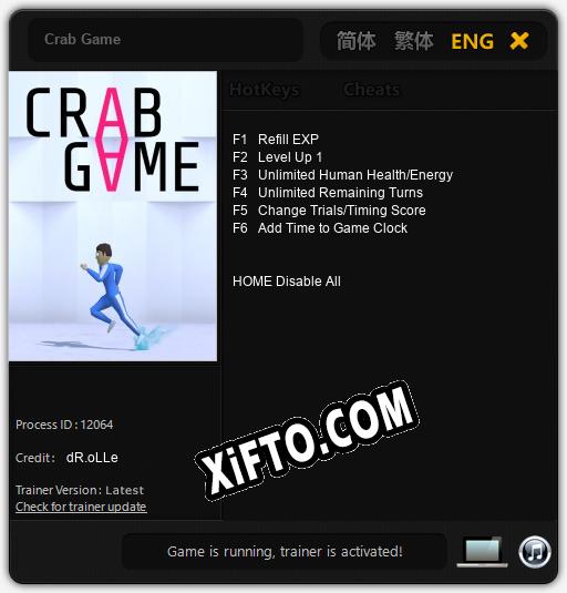 Crab Game: Трейнер +6 [v1.7]