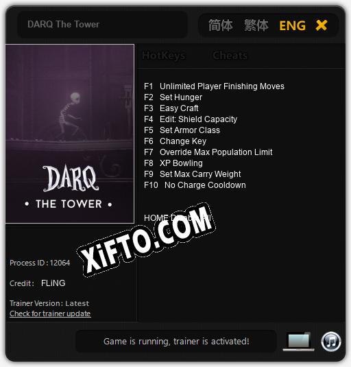 Трейнер для DARQ The Tower [v1.0.9]