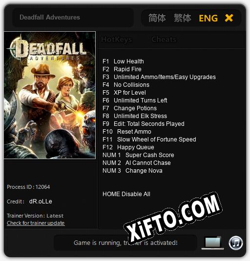 Deadfall Adventures: Трейнер +15 [v1.5]