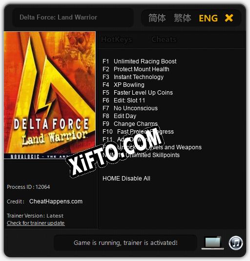 Delta Force: Land Warrior: ТРЕЙНЕР И ЧИТЫ (V1.0.91)
