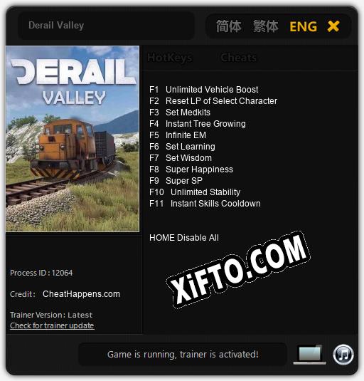 Derail Valley: Читы, Трейнер +11 [CheatHappens.com]