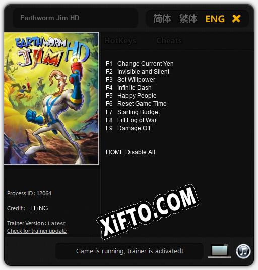 Earthworm Jim HD: ТРЕЙНЕР И ЧИТЫ (V1.0.71)
