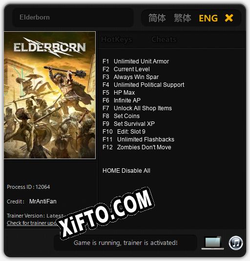 Elderborn: Трейнер +12 [v1.5]